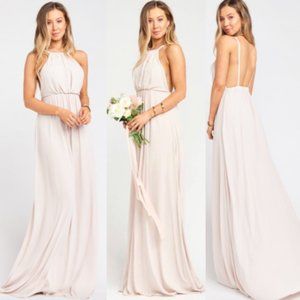 Show Me Your MuMu Cream Halter Wedding Dress